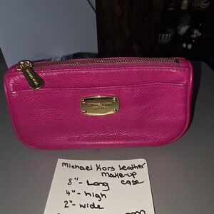 Michael Kors Leather  make up bag
